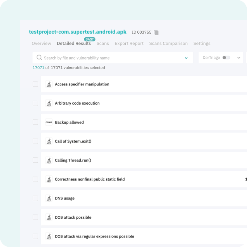 Static Analysis for Mobile Source Code