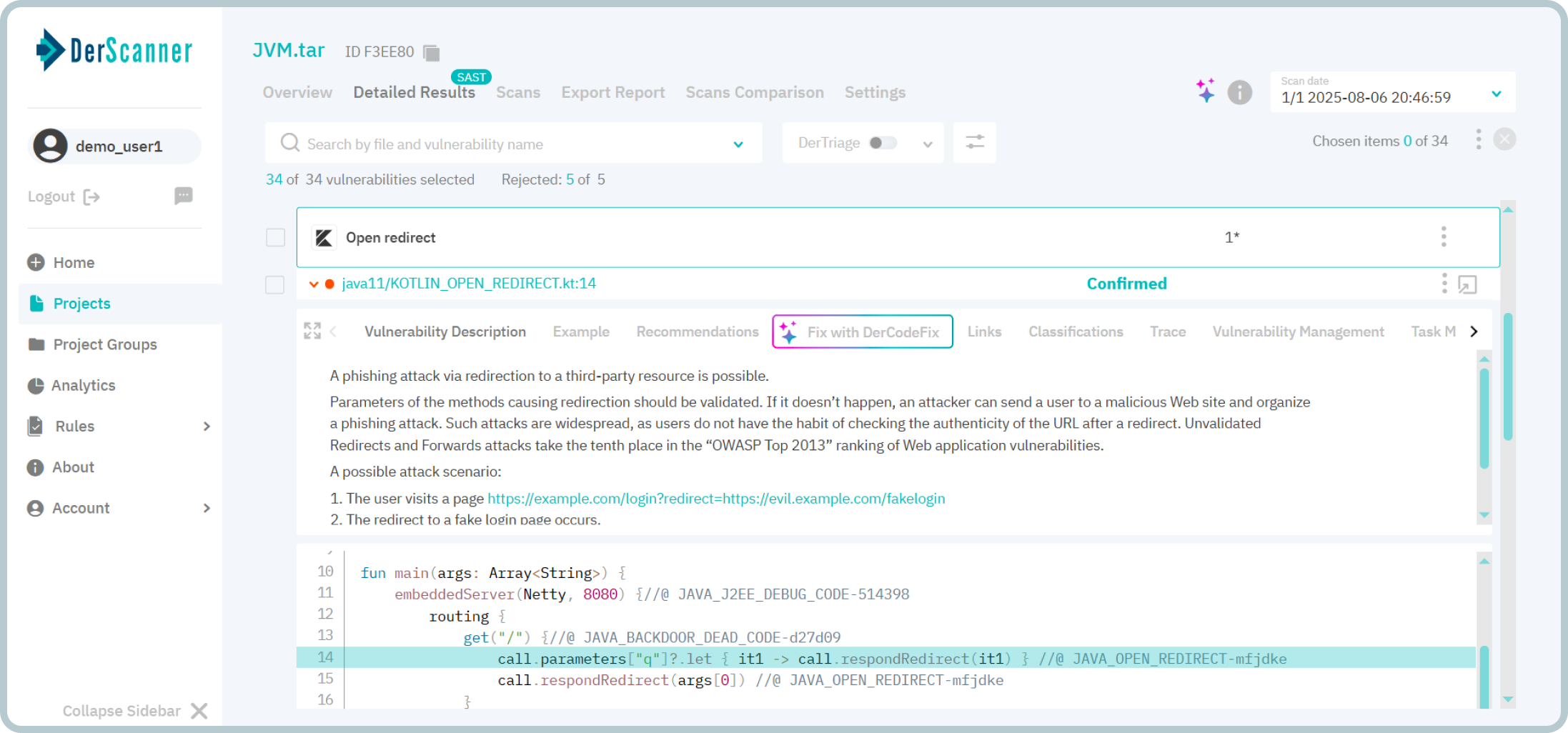 DerScanner AI Agents Dashboard